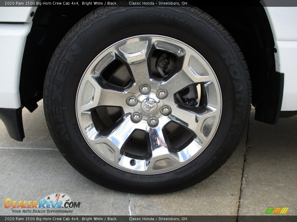 2020 Ram 1500 Big Horn Crew Cab 4x4 Bright White / Black Photo #12