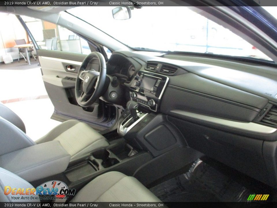 2019 Honda CR-V LX AWD Obsidian Blue Pearl / Gray Photo #15