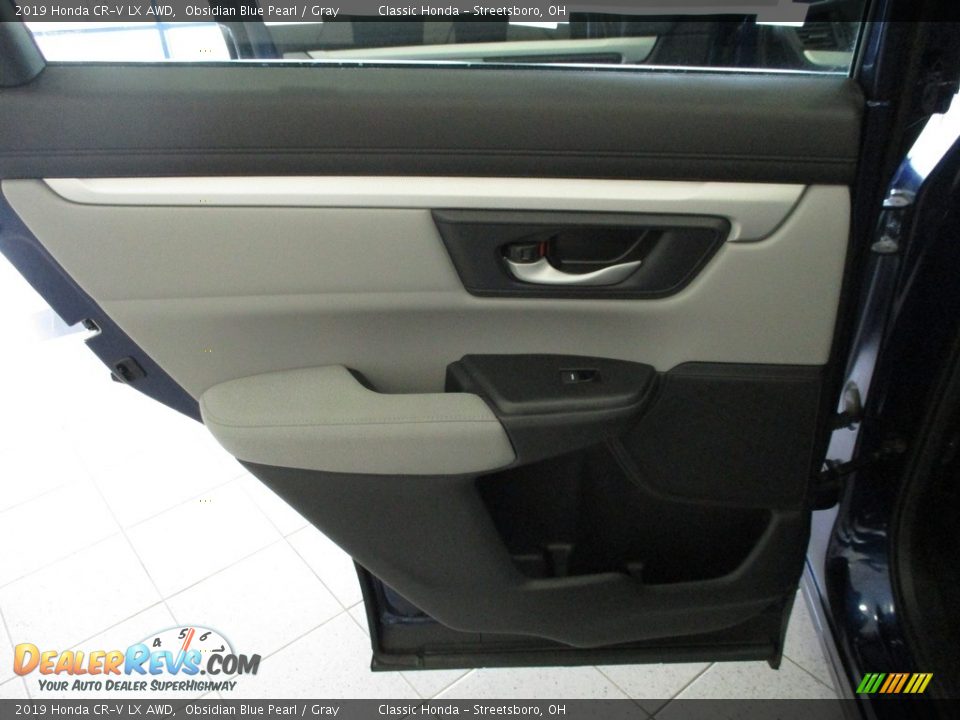 2019 Honda CR-V LX AWD Obsidian Blue Pearl / Gray Photo #22