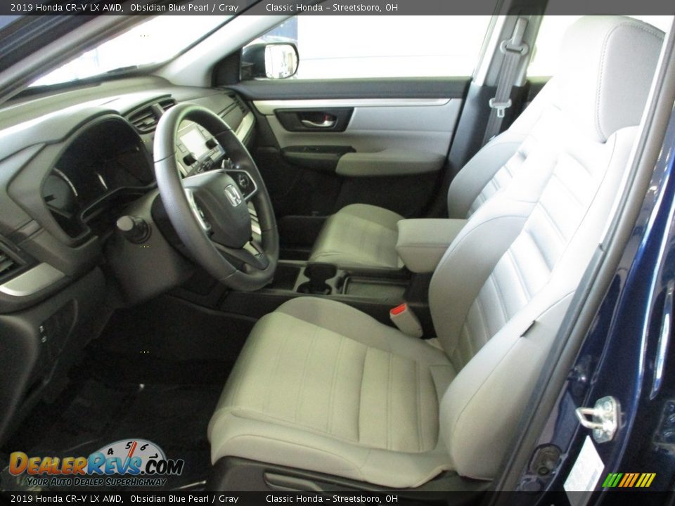 2019 Honda CR-V LX AWD Obsidian Blue Pearl / Gray Photo #27