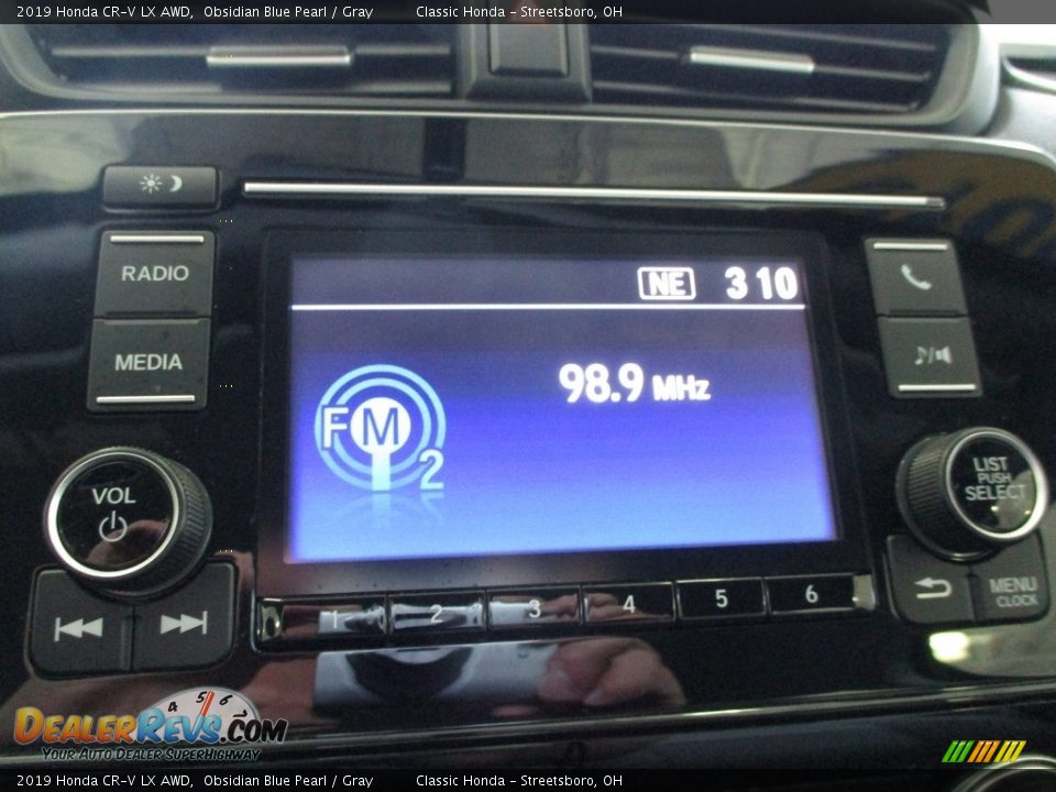 2019 Honda CR-V LX AWD Obsidian Blue Pearl / Gray Photo #34