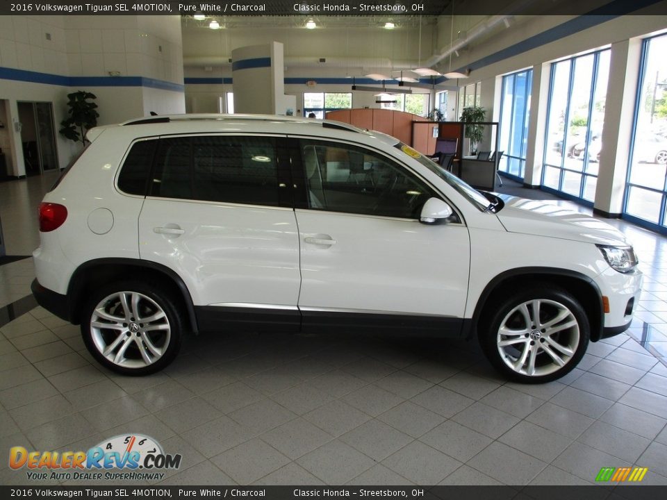 2016 Volkswagen Tiguan SEL 4MOTION Pure White / Charcoal Photo #4