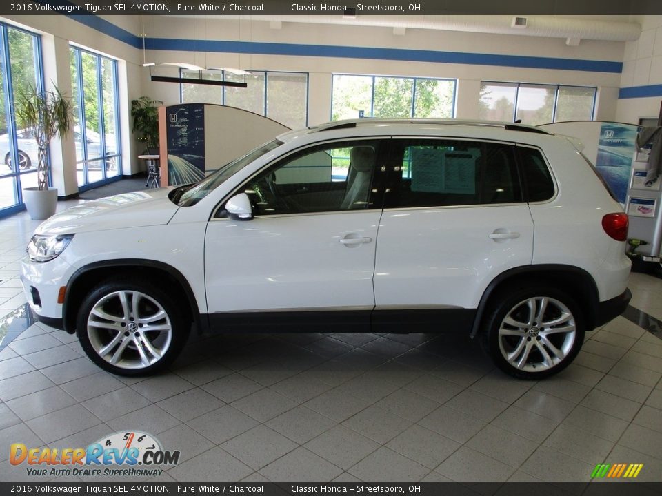 Pure White 2016 Volkswagen Tiguan SEL 4MOTION Photo #10