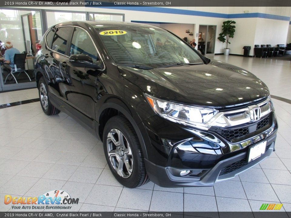 2019 Honda CR-V EX AWD Crystal Black Pearl / Black Photo #3