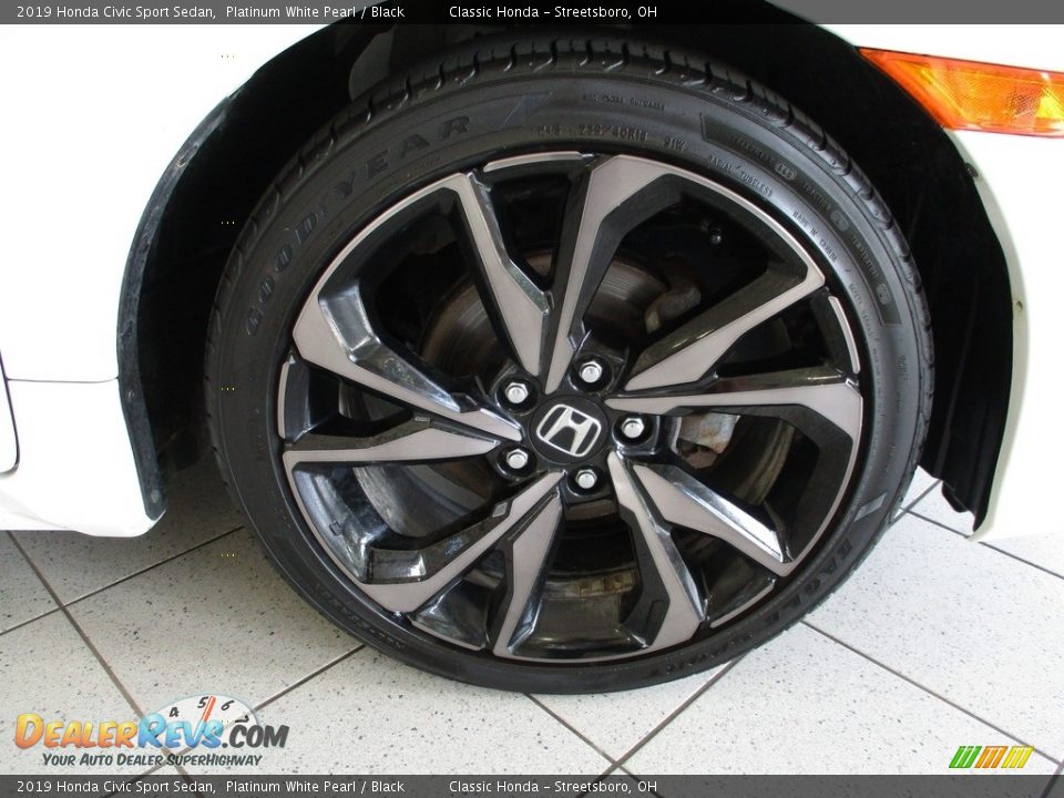 2019 Honda Civic Sport Sedan Platinum White Pearl / Black Photo #5