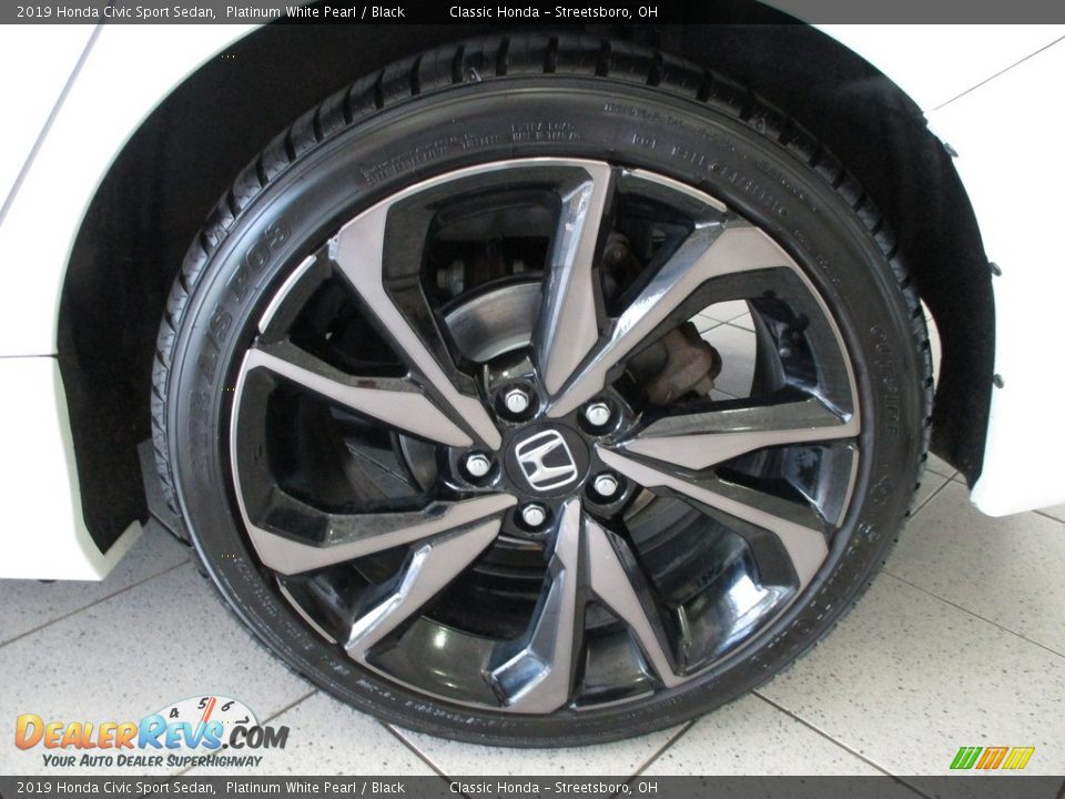 2019 Honda Civic Sport Sedan Platinum White Pearl / Black Photo #11