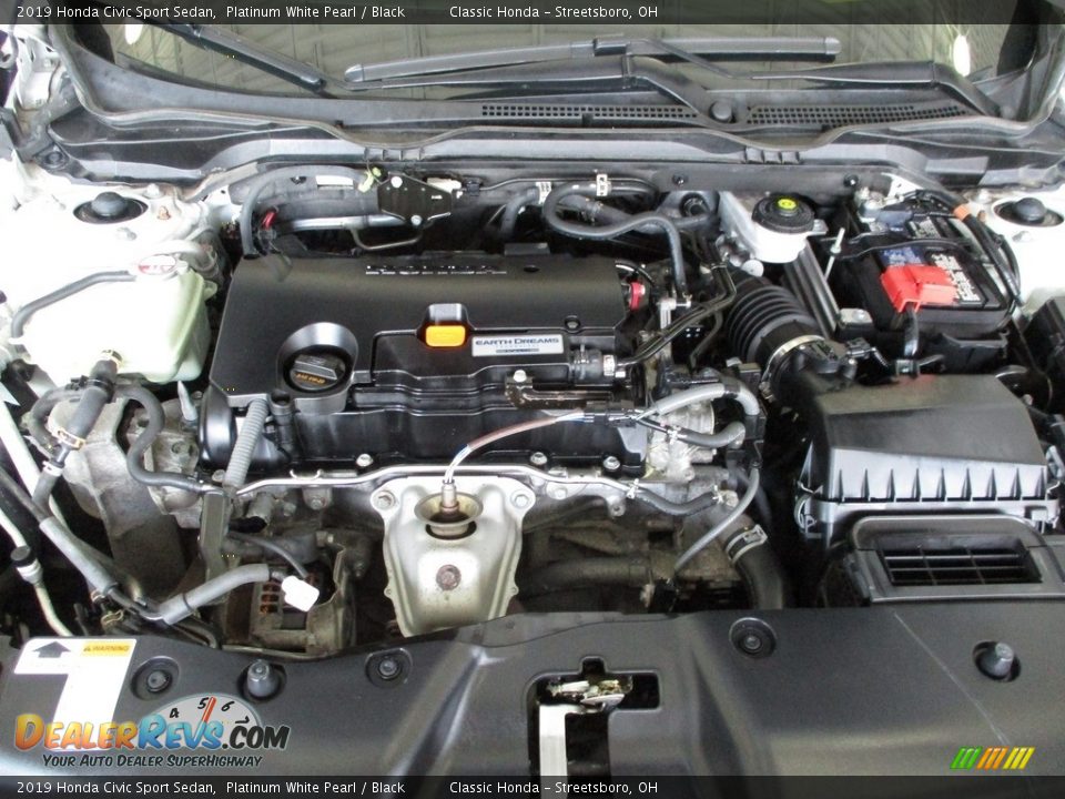 2019 Honda Civic Sport Sedan Platinum White Pearl / Black Photo #13