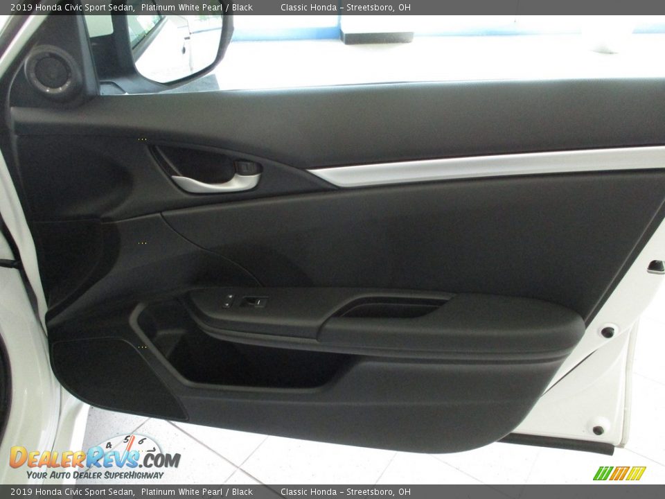 2019 Honda Civic Sport Sedan Platinum White Pearl / Black Photo #14