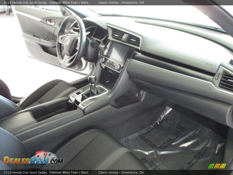 2019 Honda Civic Sport Sedan Platinum White Pearl / Black Photo #15