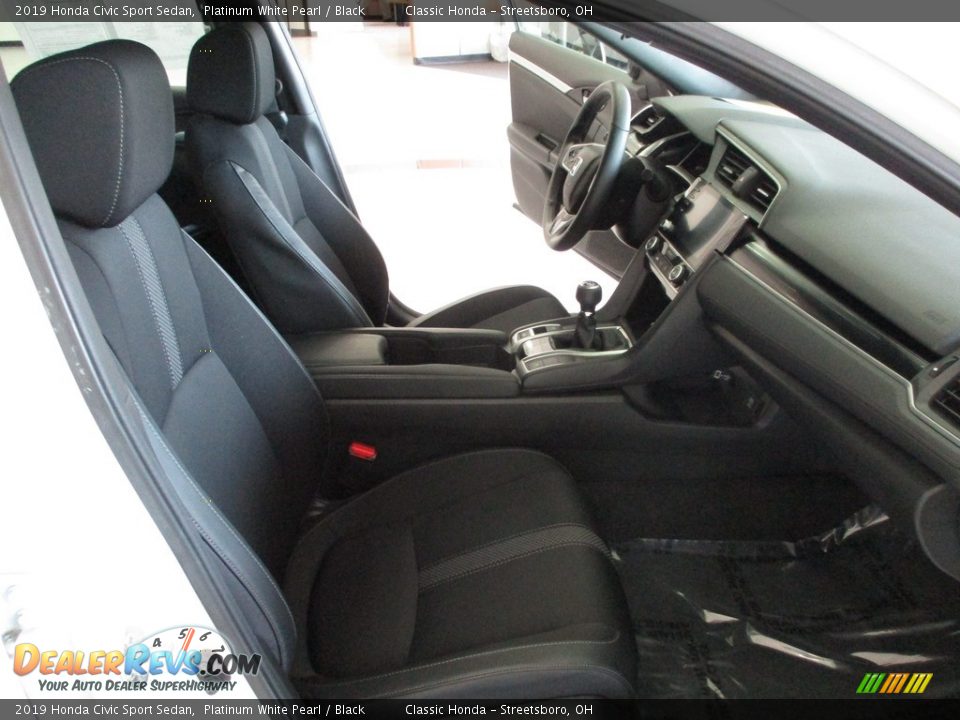 2019 Honda Civic Sport Sedan Platinum White Pearl / Black Photo #16