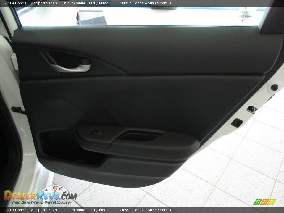 2019 Honda Civic Sport Sedan Platinum White Pearl / Black Photo #17