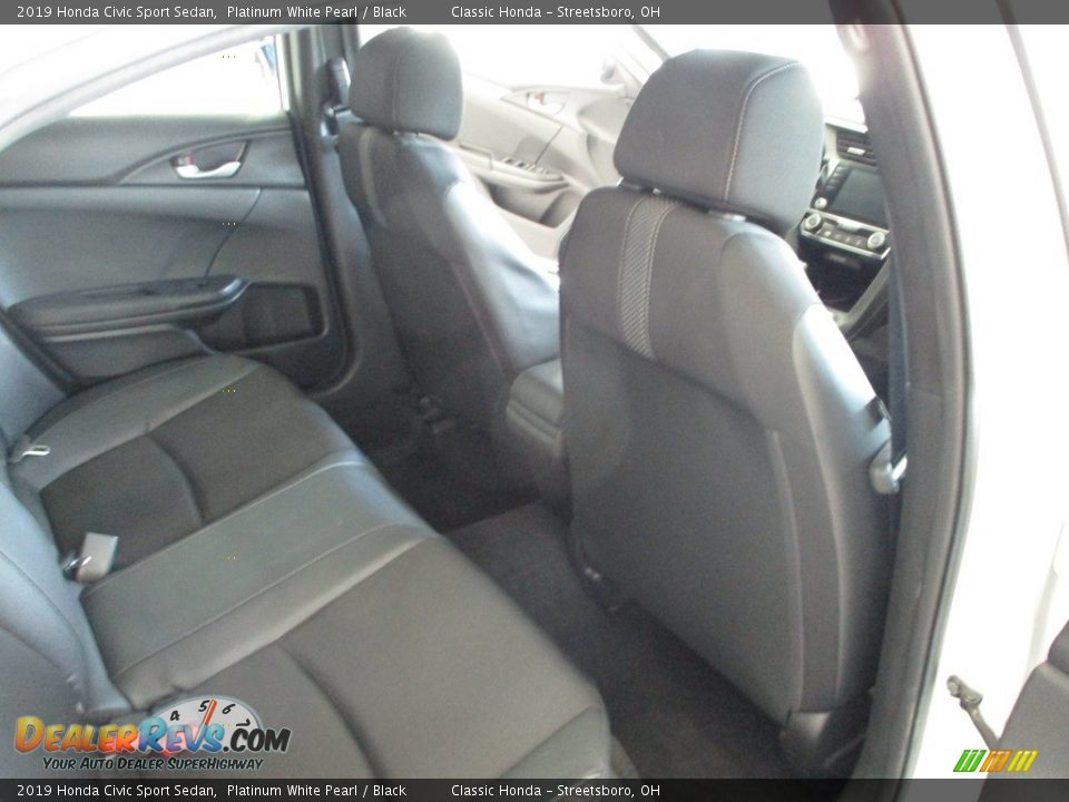2019 Honda Civic Sport Sedan Platinum White Pearl / Black Photo #18