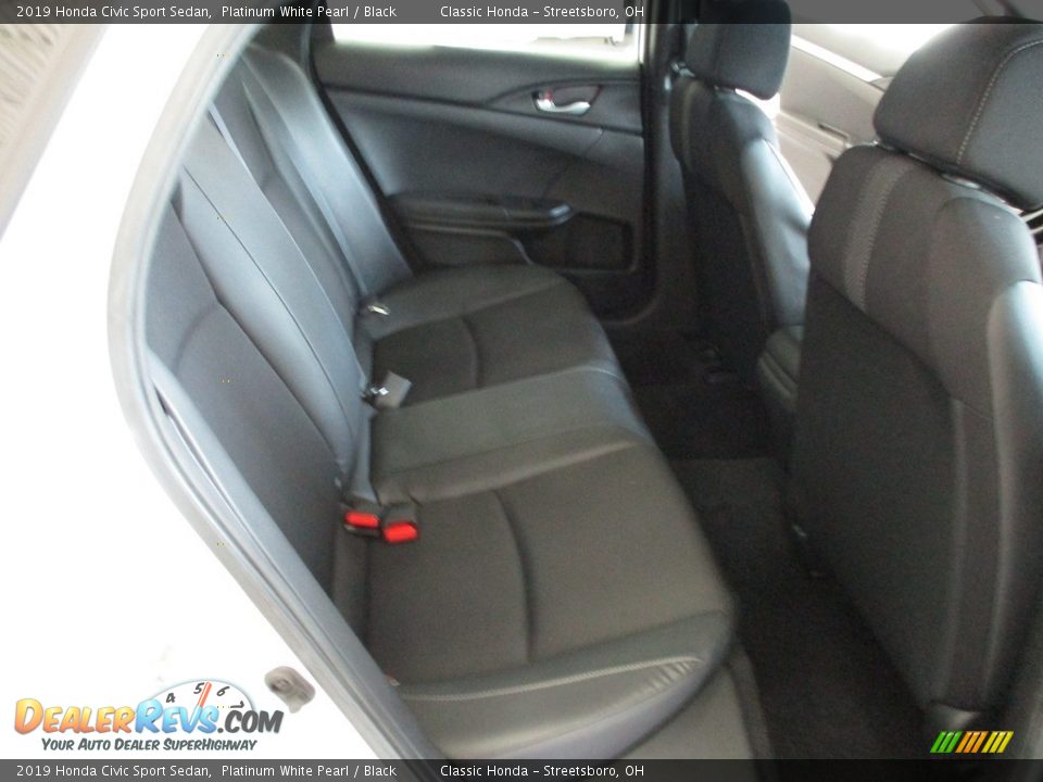 2019 Honda Civic Sport Sedan Platinum White Pearl / Black Photo #19
