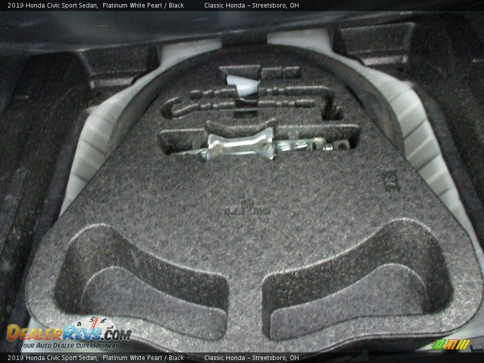 2019 Honda Civic Sport Sedan Platinum White Pearl / Black Photo #21