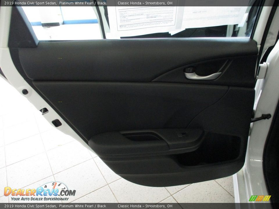 2019 Honda Civic Sport Sedan Platinum White Pearl / Black Photo #22