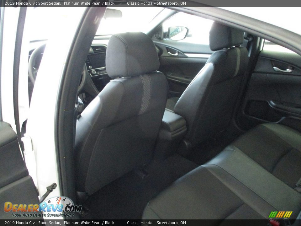 2019 Honda Civic Sport Sedan Platinum White Pearl / Black Photo #23