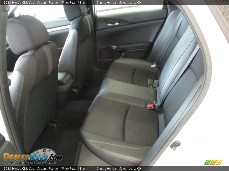 2019 Honda Civic Sport Sedan Platinum White Pearl / Black Photo #24