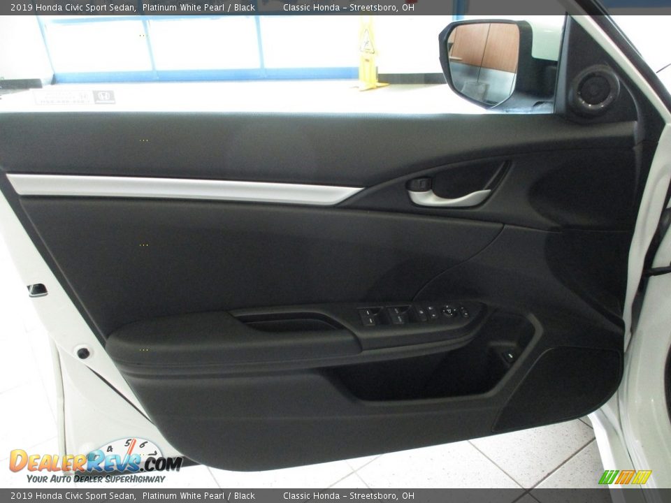 2019 Honda Civic Sport Sedan Platinum White Pearl / Black Photo #25