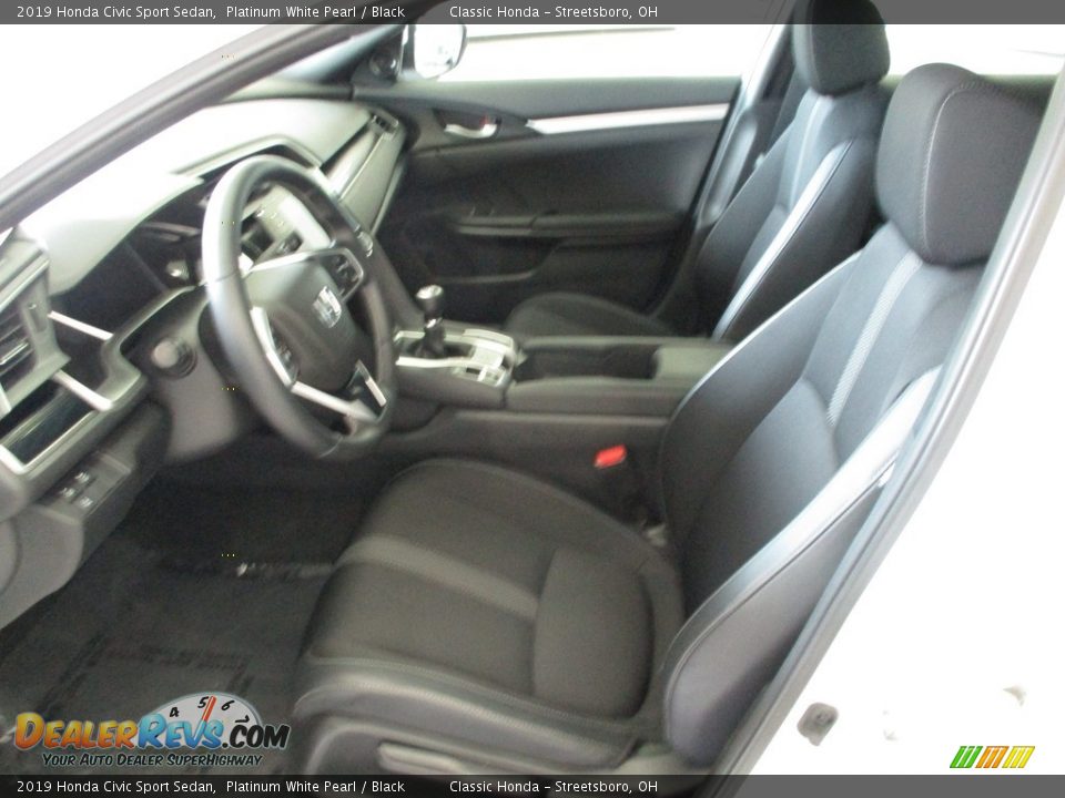2019 Honda Civic Sport Sedan Platinum White Pearl / Black Photo #27