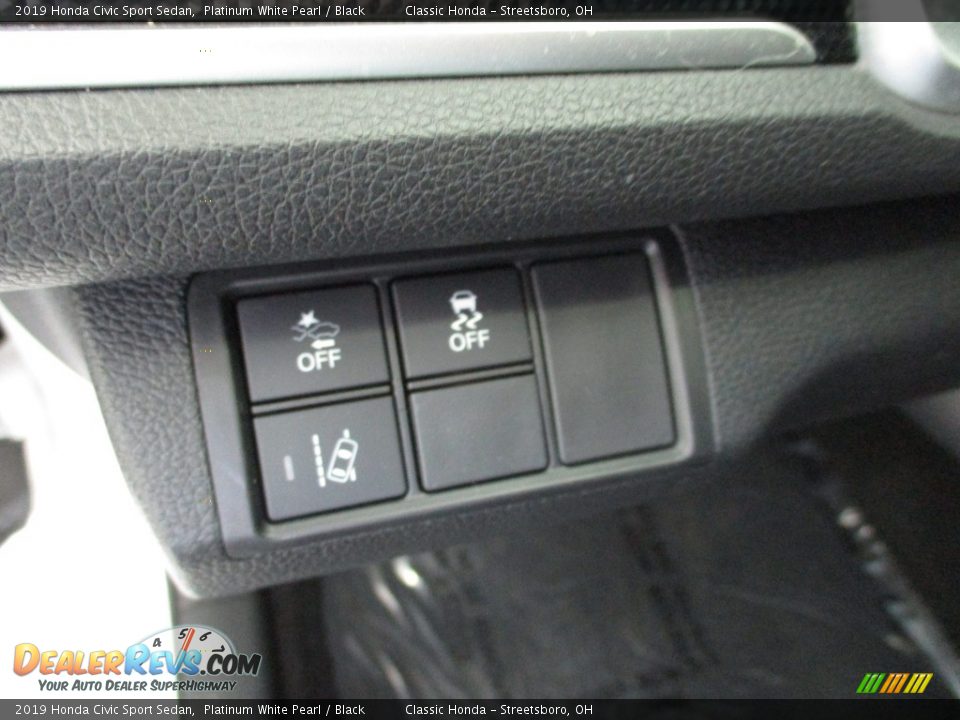 2019 Honda Civic Sport Sedan Platinum White Pearl / Black Photo #28