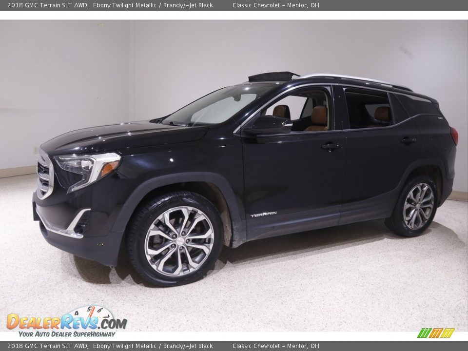 2018 GMC Terrain SLT AWD Ebony Twilight Metallic / Brandy/­Jet Black Photo #3