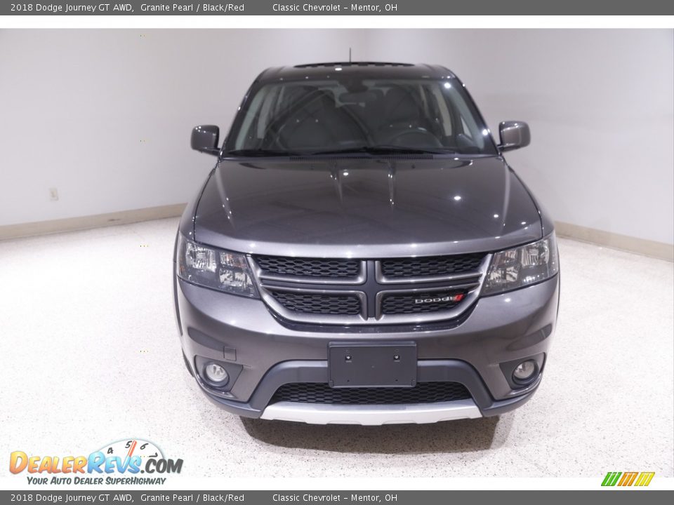 2018 Dodge Journey GT AWD Granite Pearl / Black/Red Photo #2