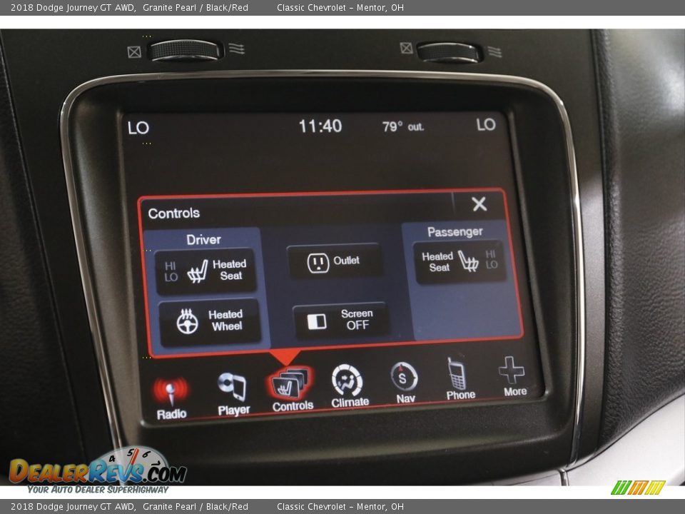 Controls of 2018 Dodge Journey GT AWD Photo #11