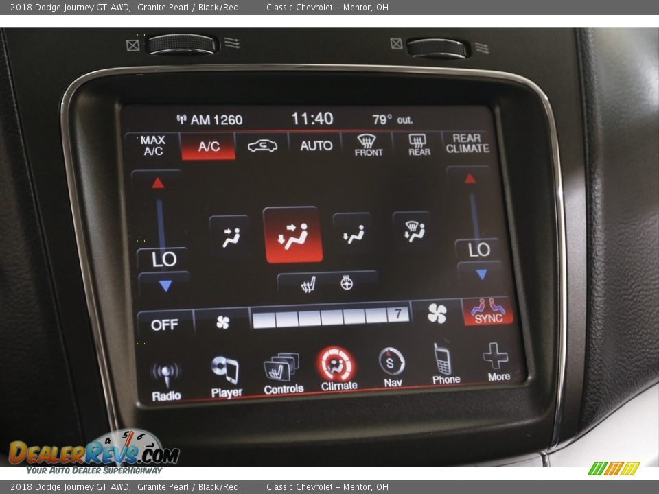 Controls of 2018 Dodge Journey GT AWD Photo #12