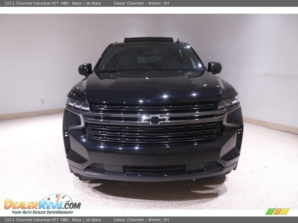 2021 Chevrolet Suburban RST 4WD Black / Jet Black Photo #2