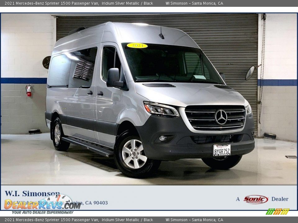 2021 Mercedes-Benz Sprinter 1500 Passenger Van Iridium Silver Metallic / Black Photo #1