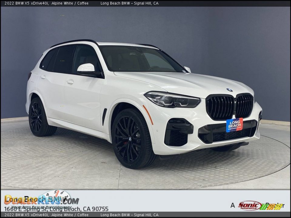 2022 BMW X5 xDrive40i Alpine White / Coffee Photo #1