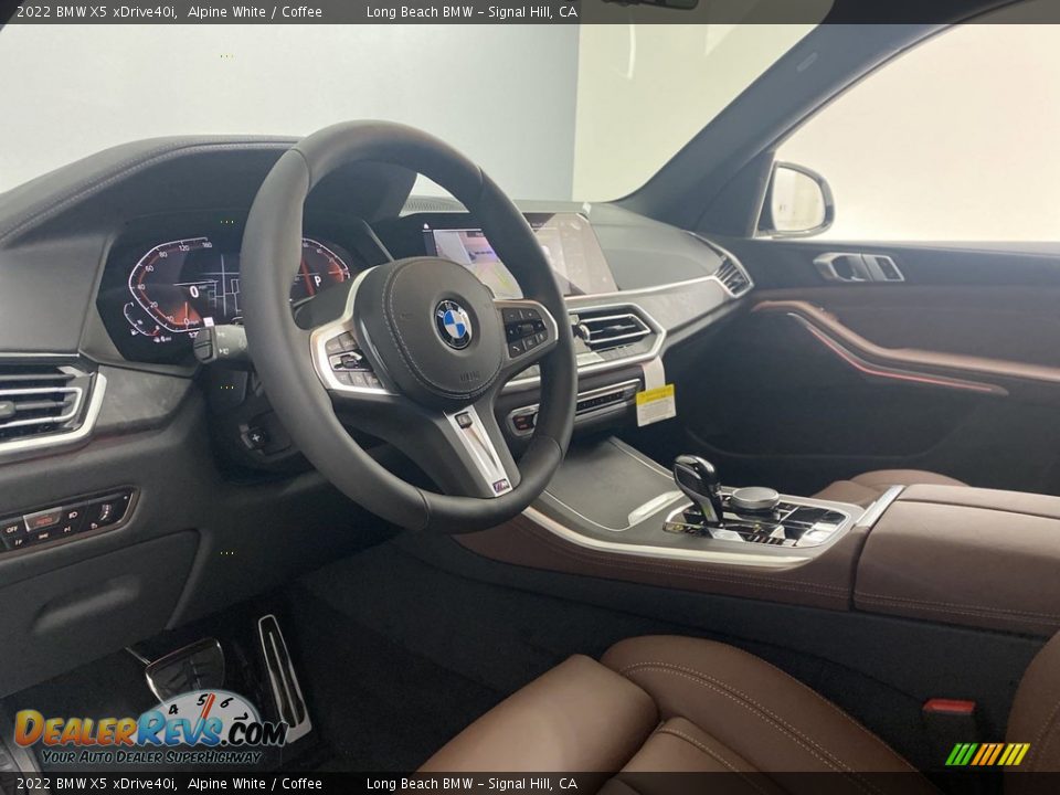 2022 BMW X5 xDrive40i Alpine White / Coffee Photo #12