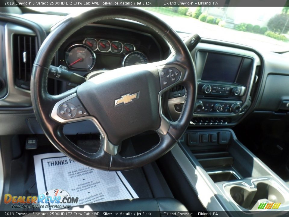 2019 Chevrolet Silverado 2500HD LTZ Crew Cab 4WD Silver Ice Metallic / Jet Black Photo #22