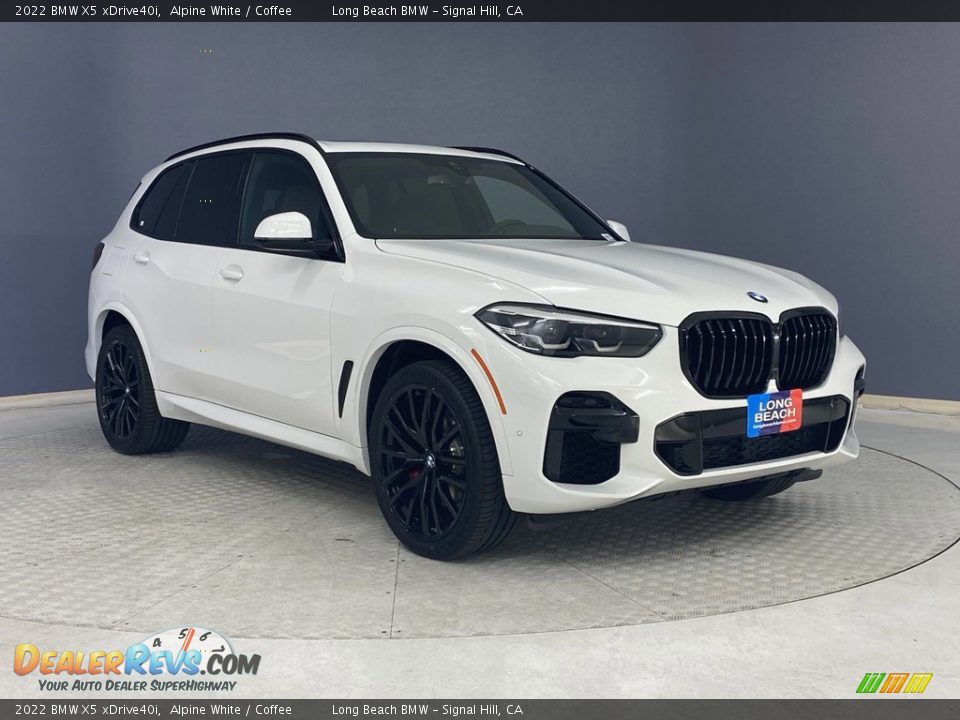 2022 BMW X5 xDrive40i Alpine White / Coffee Photo #27