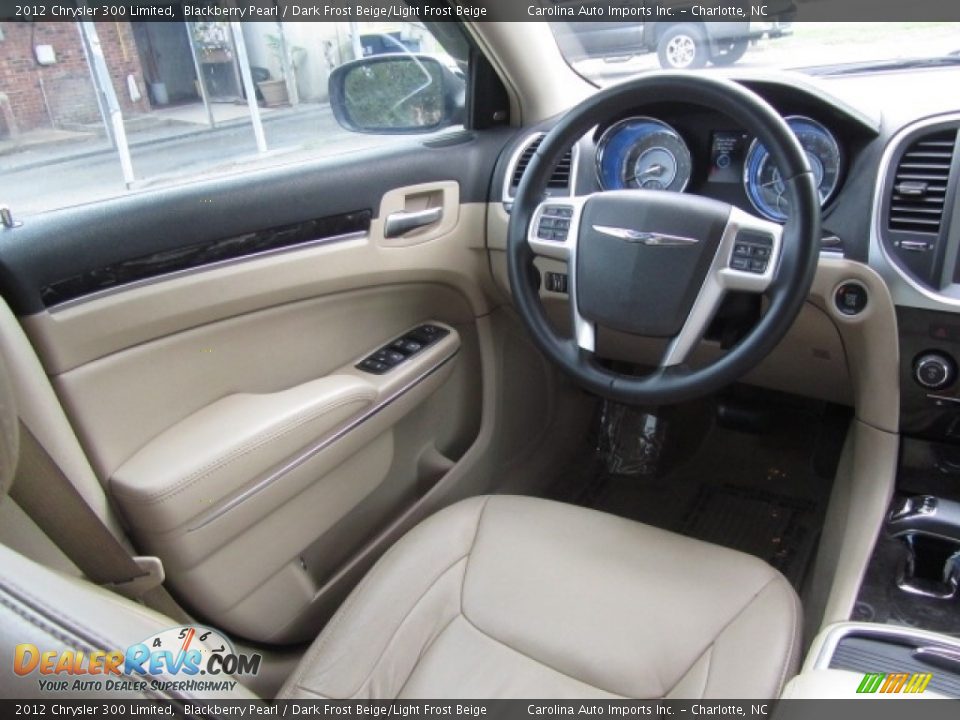 2012 Chrysler 300 Limited Blackberry Pearl / Dark Frost Beige/Light Frost Beige Photo #12