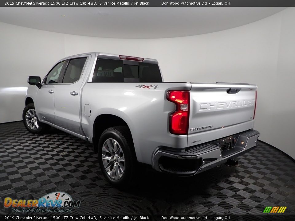 2019 Chevrolet Silverado 1500 LTZ Crew Cab 4WD Silver Ice Metallic / Jet Black Photo #8