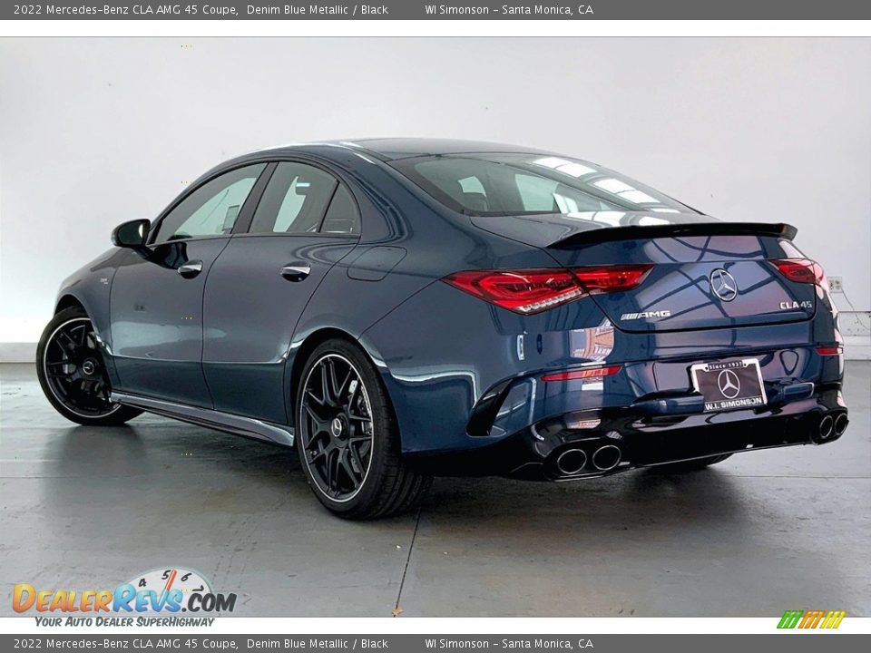 2022 Mercedes-Benz CLA AMG 45 Coupe Denim Blue Metallic / Black Photo #2