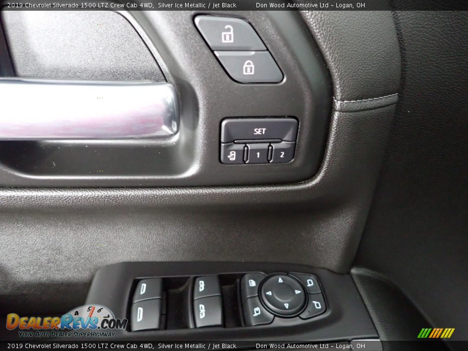2019 Chevrolet Silverado 1500 LTZ Crew Cab 4WD Silver Ice Metallic / Jet Black Photo #13
