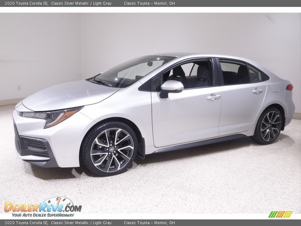 2020 Toyota Corolla SE Classic Silver Metallic / Light Gray Photo #3