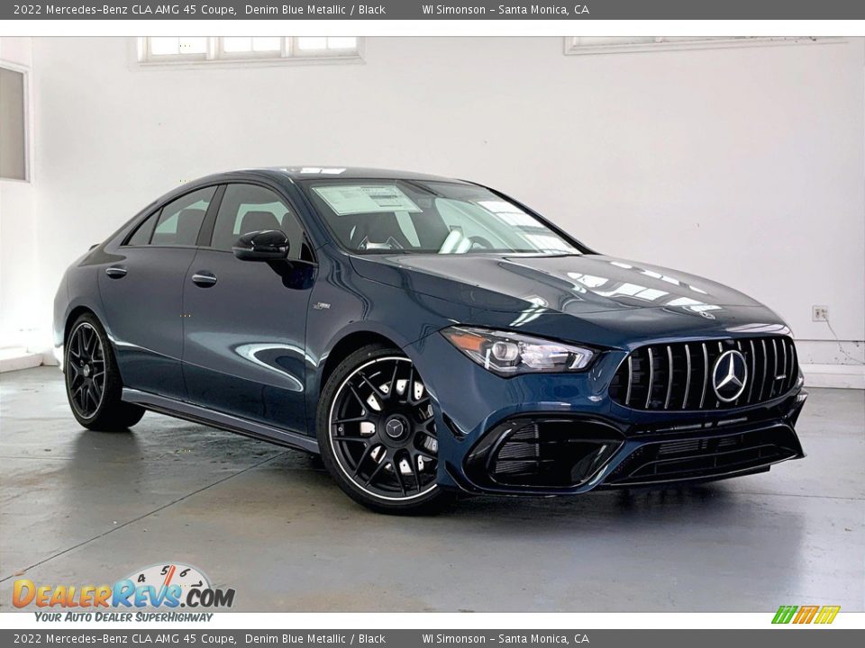 Front 3/4 View of 2022 Mercedes-Benz CLA AMG 45 Coupe Photo #12