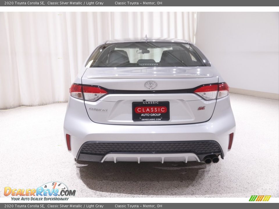2020 Toyota Corolla SE Classic Silver Metallic / Light Gray Photo #17