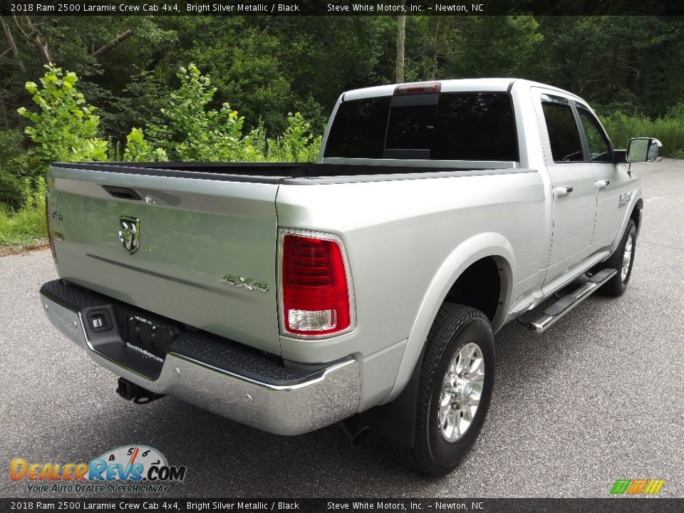 2018 Ram 2500 Laramie Crew Cab 4x4 Bright Silver Metallic / Black Photo #6