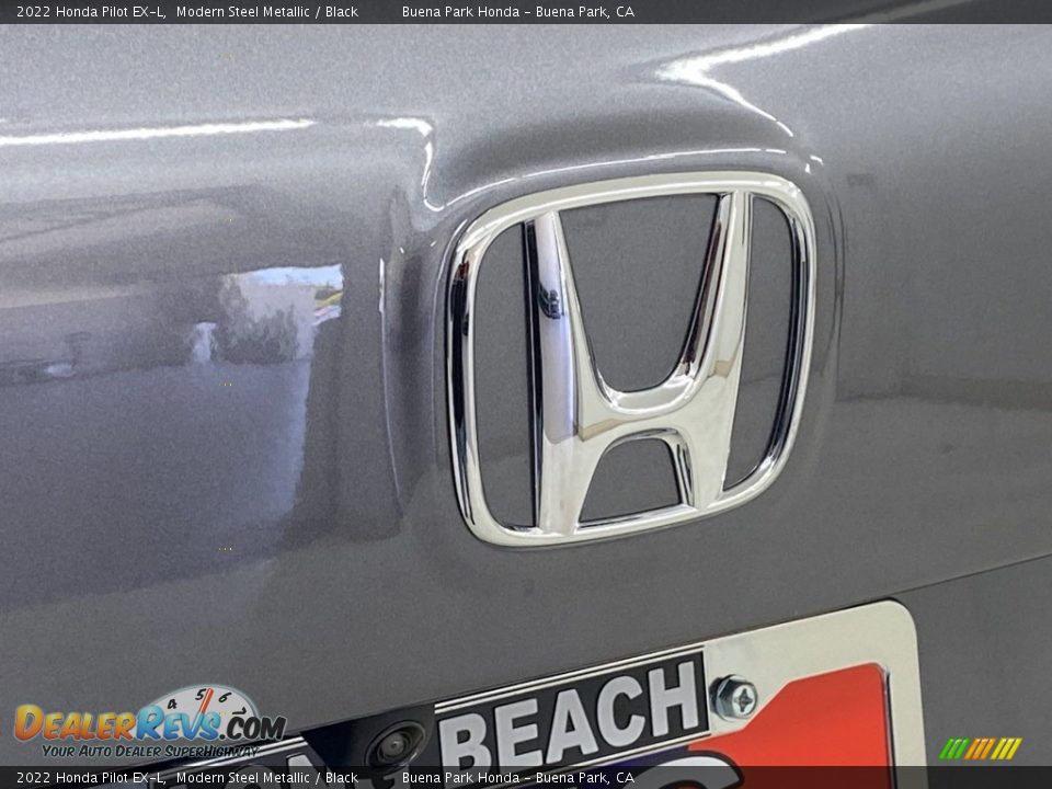 2022 Honda Pilot EX-L Modern Steel Metallic / Black Photo #9