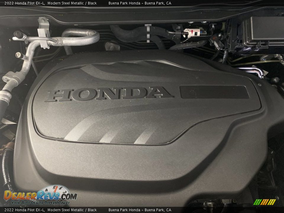 2022 Honda Pilot EX-L Modern Steel Metallic / Black Photo #11