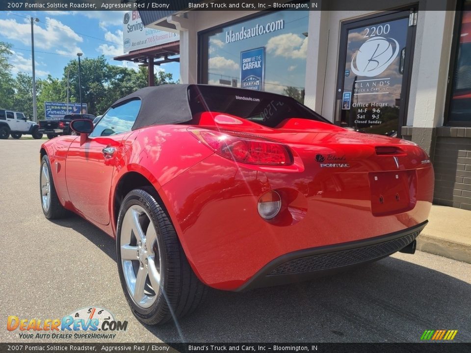 2007 Pontiac Solstice Roadster Aggressive Red / Ebony Photo #20