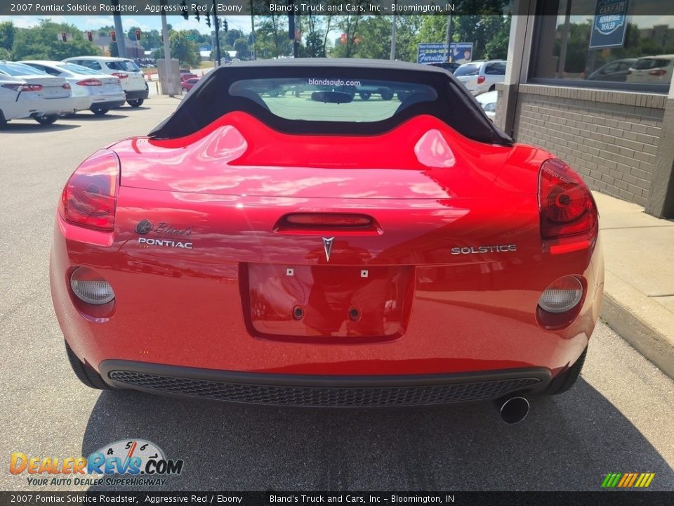 2007 Pontiac Solstice Roadster Aggressive Red / Ebony Photo #21