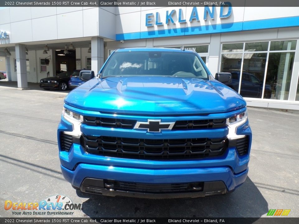 2022 Chevrolet Silverado 1500 RST Crew Cab 4x4 Glacier Blue Metallic / Jet Black Photo #3