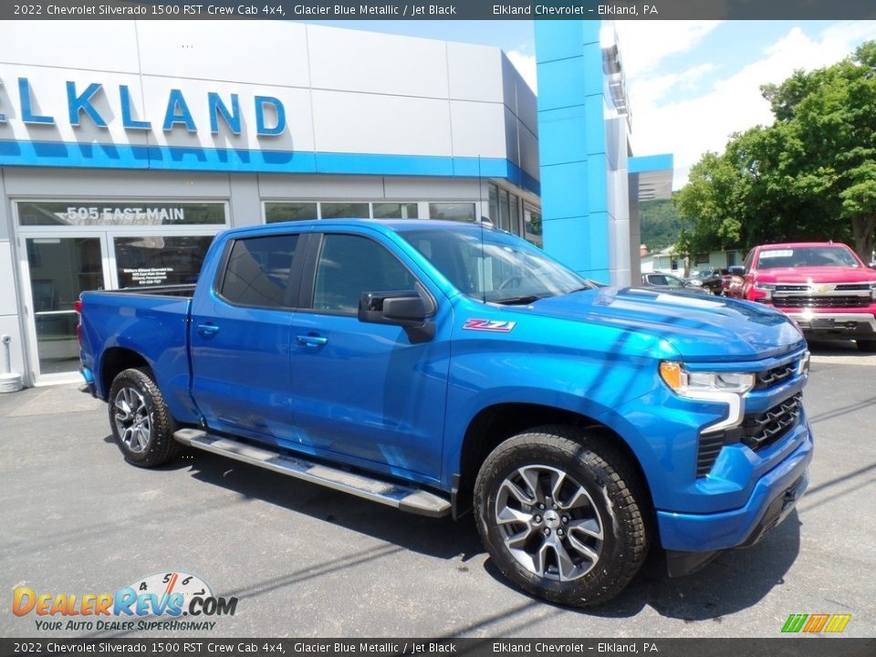 2022 Chevrolet Silverado 1500 RST Crew Cab 4x4 Glacier Blue Metallic / Jet Black Photo #5