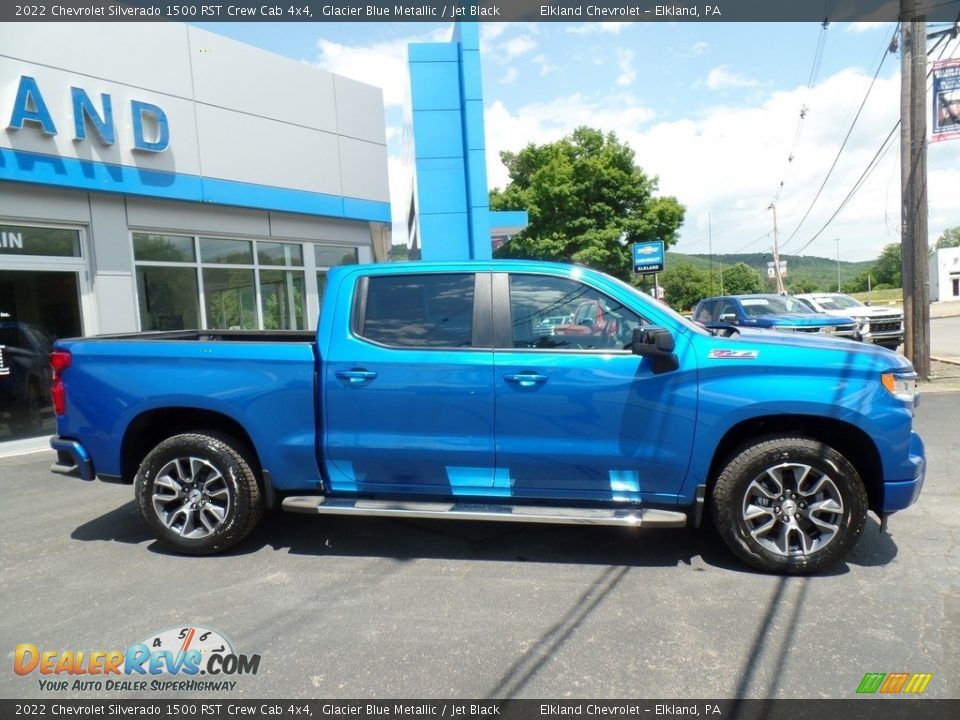 2022 Chevrolet Silverado 1500 RST Crew Cab 4x4 Glacier Blue Metallic / Jet Black Photo #6