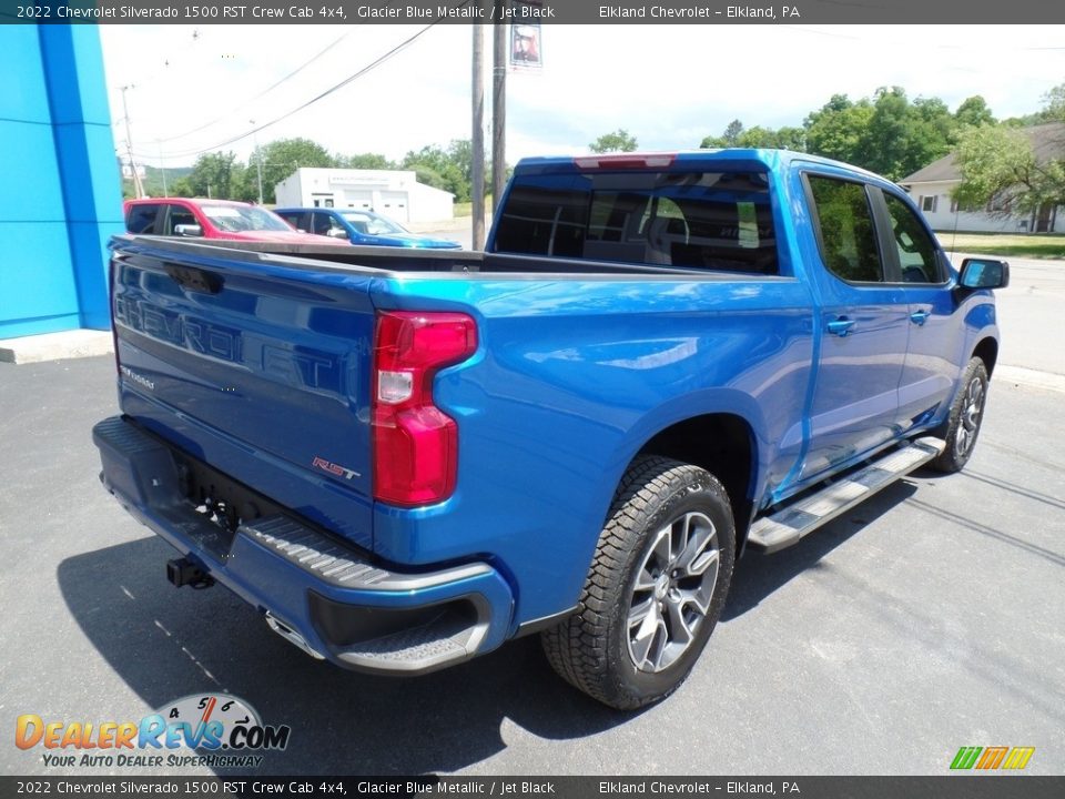 2022 Chevrolet Silverado 1500 RST Crew Cab 4x4 Glacier Blue Metallic / Jet Black Photo #7